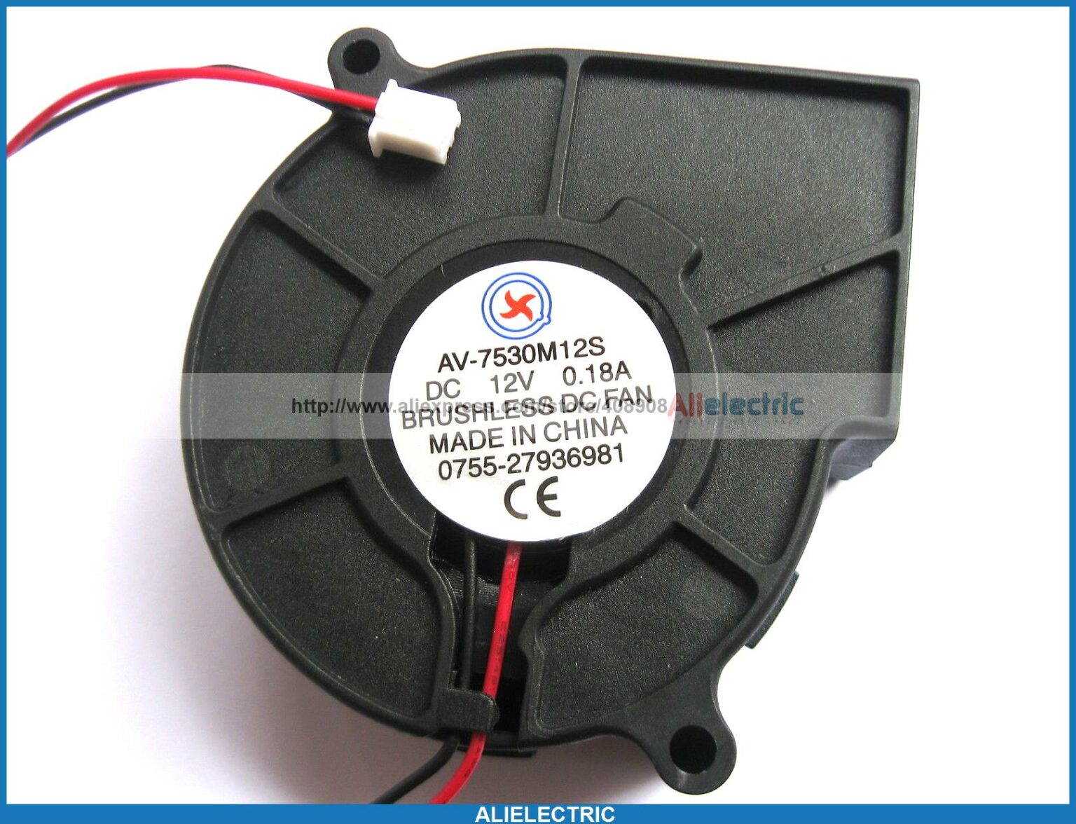 1 Pcs Brushless Dc Cooling Blower Fan 7530s 12v 0 18a Connector Shop